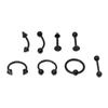 European and American Style Stainless Steel Nose Ring and Stud Earrings for Body Piercing