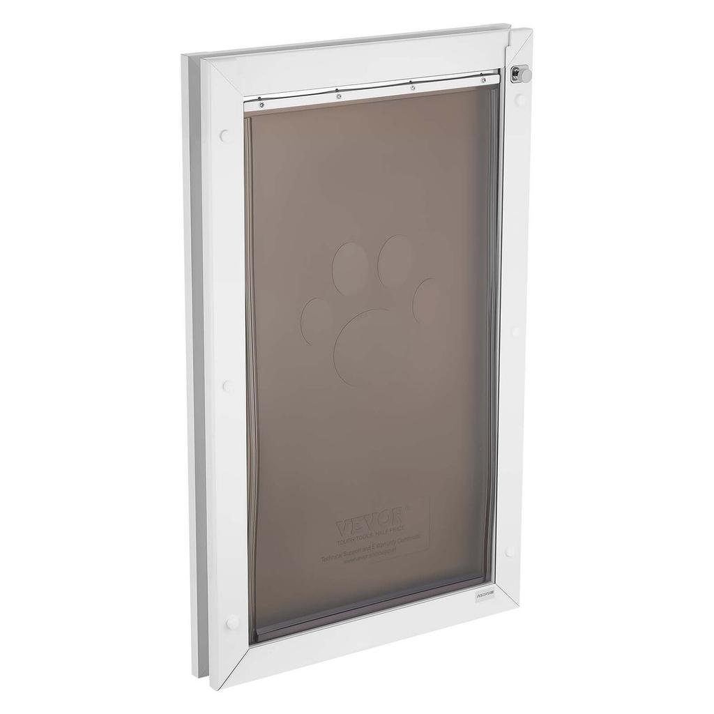 Pet Door, X-Large, with Double Magnetic Flaps and Metal Frame, Strong and Weatherproof Dog Door for Interior and Exterior Doors, Easy To Install, Easy