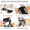 Tragbare Hunde Trainings Verhaltenshilfen Outdoor Rückenstil Trainingshilfen Grau Hunde Verletzung Traktion Geschirr Assistent Verstellbare Gurte Hundebedarf
