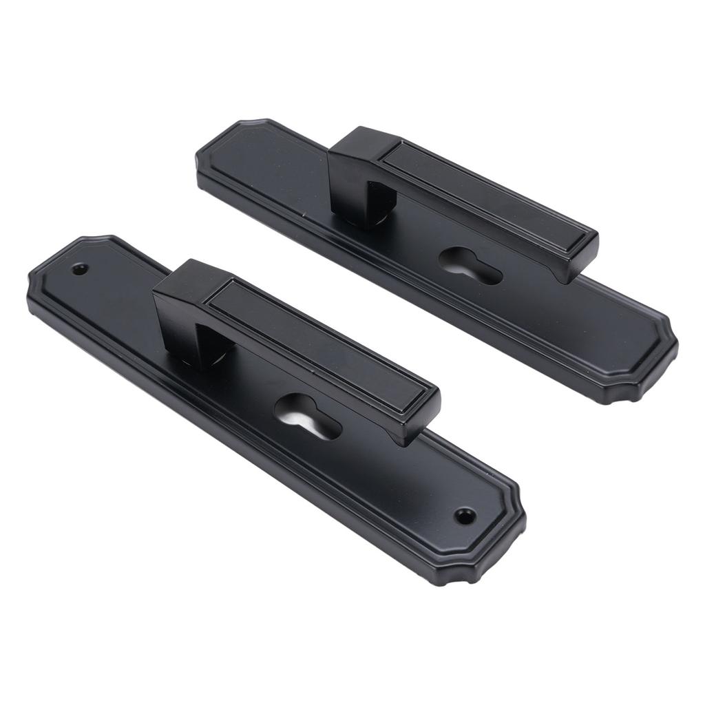 Zestaw zamka do drzwi wejściowych na klucz Czarny Cichy zestaw klamek do sypialni, łazienek, hoteli, biur