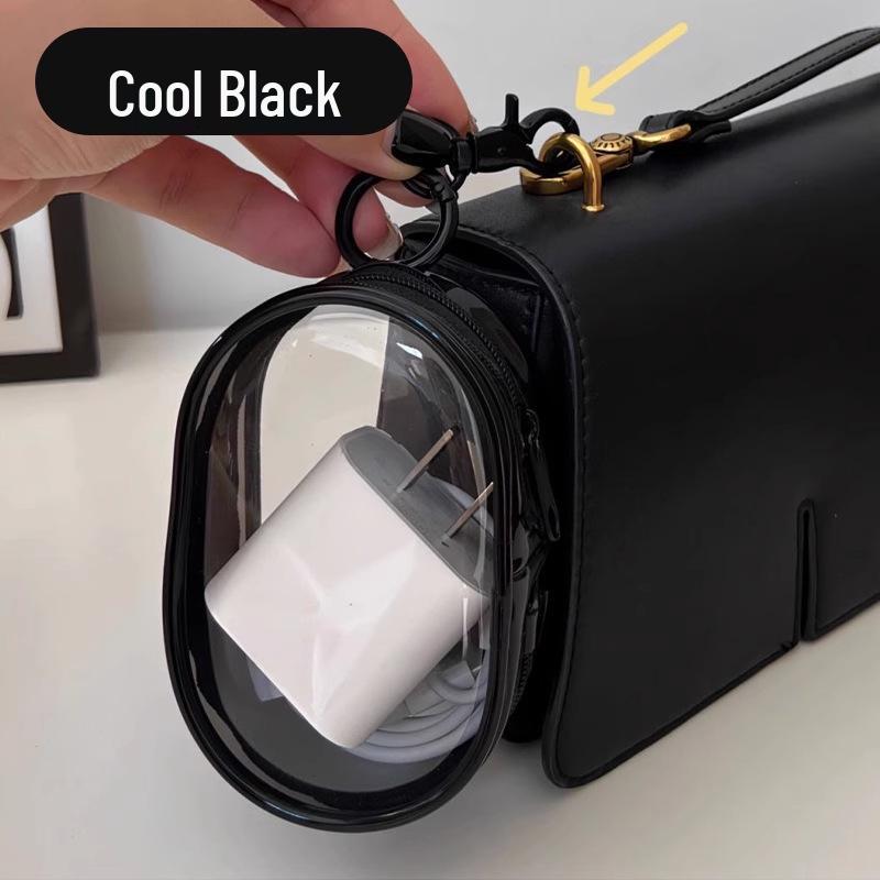 Clear Digital Cable Organizer: Multi-purpose Travel Bag for Charger and Cable Management