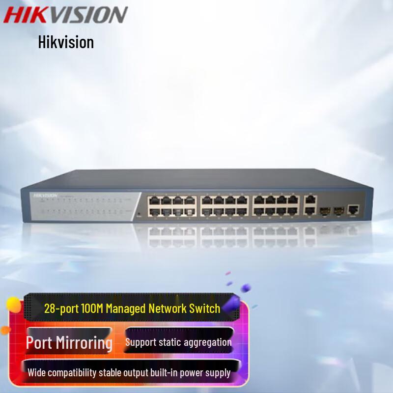 

Hikvision DS-3E2328-E 28-Port Layer 2 Managed Fast Ethernet Switch