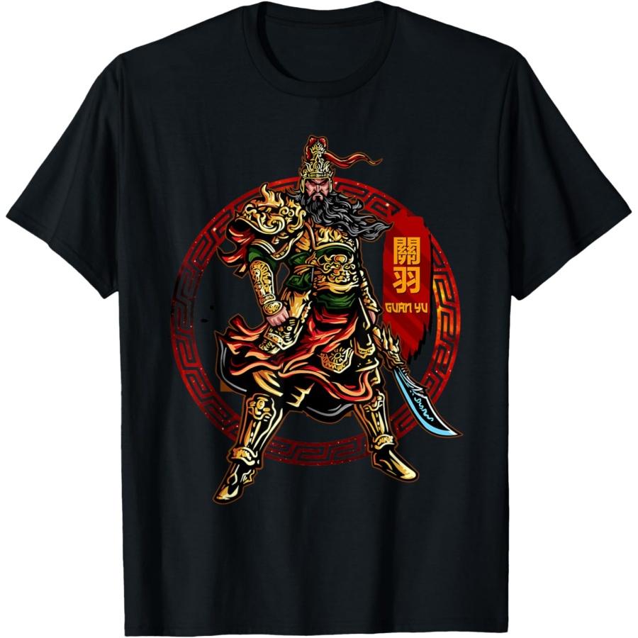 

Guan Yu Ancient Chinese Mythology Gods Mythical Deity T-Shirt XXXXXL чорний