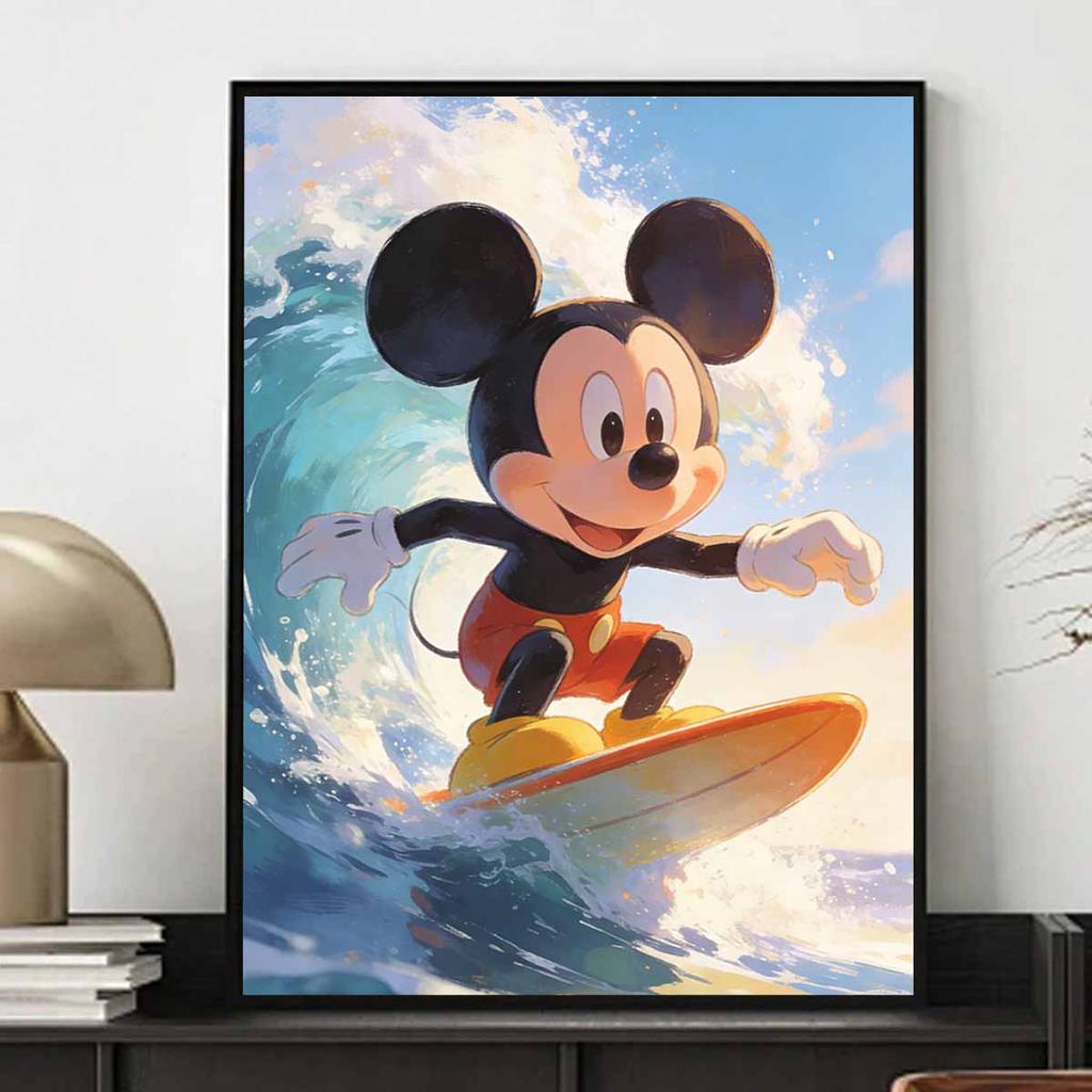 Disney Mickey Mouse Surfing Diamond Painting Art Kit Handmade DIY Home Decor Gifts