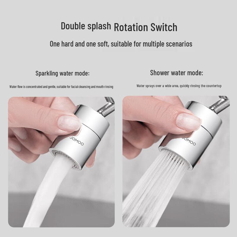 JOMOO 720° Swivel Dual-Mode Faucet Aerator with Anti-Splash Filter
