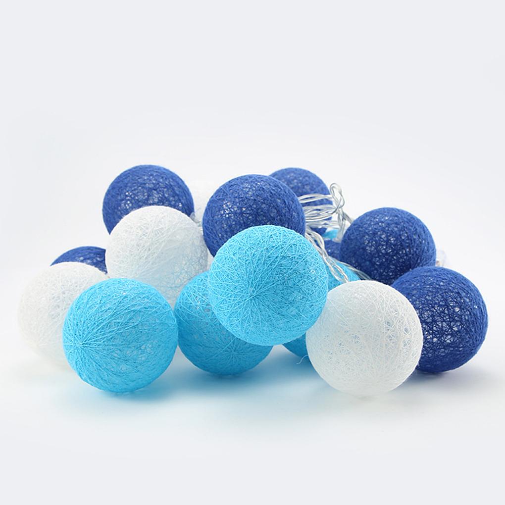 

20 светодиодных ватных шариков, гирлянда из шариков, гирлянда из гирлянд usb