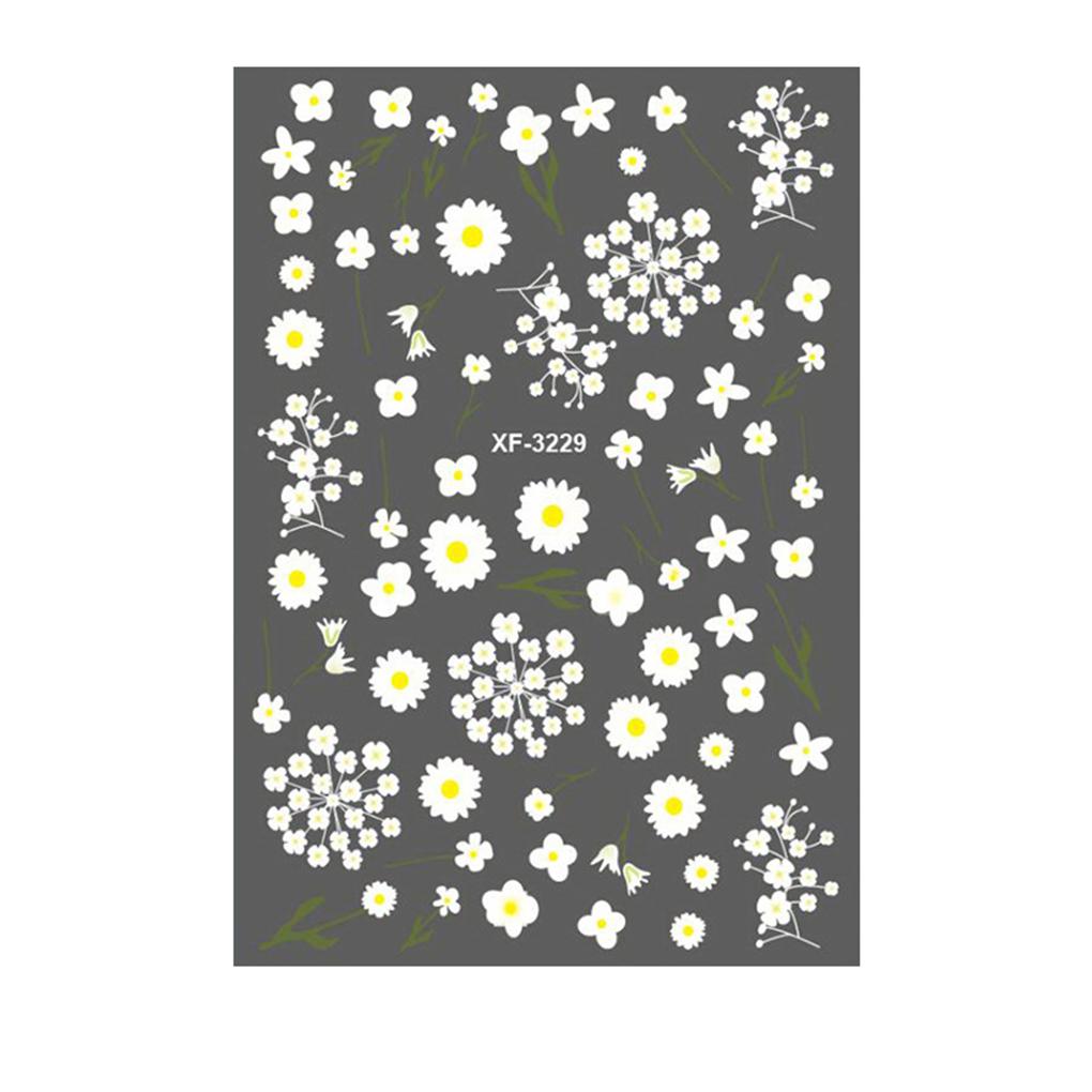 

Mini Flower Nail Sticker Women Girls Fingernail Decorations Nail Art Accessories