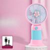 Cartoon Fruit Flower Portable Desktop Lazy Fan Mobile Phone Stand Multi Use Handheld Small Fan Student Charging Edition