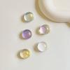 5/10pcs Cute Glitter Round Fridge Magnets Shiny Transparent Magnetic Stickers for Refrigerator Kitchen Home Decoration