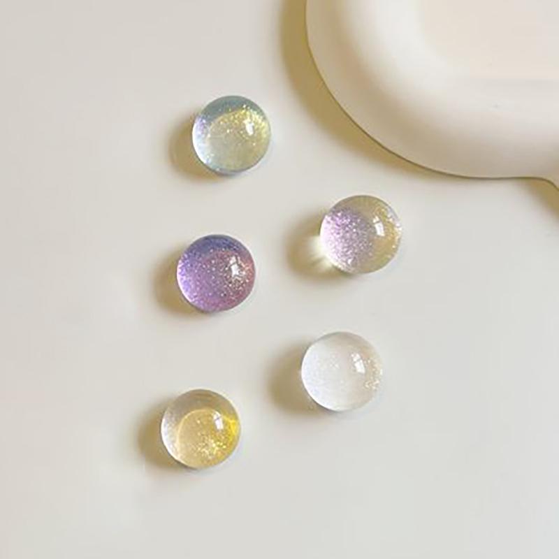

5/10 шт. Милые блестящие круглые магниты на холодильник, сияющие прозрачные магнитные наклейки для холодильника, кухни, домашнего декора