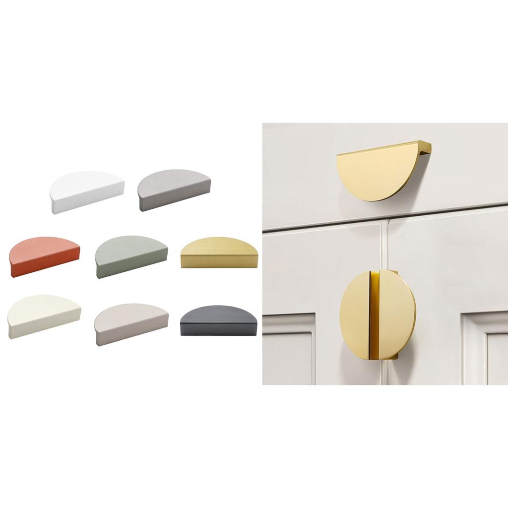 Modern Aluminum Cabinet Handle Metal Door Pull Contemporary Cupboard Handle Wardrobe Handle Durable for Home Furniture