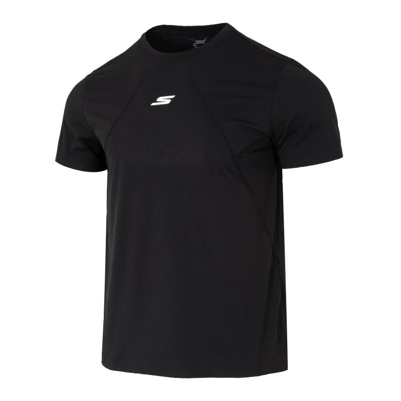 Skechers Round Neck Sports Breathable Knitted Quick-Dry T-Shirt Unisex Tops P226U031-03K8 XS