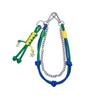 Trendy PU Rope Hanging Pendant Metal Chain For Bags Keys And Clothing Jeans Style Decoration 2025 Fashion Bag Decoration