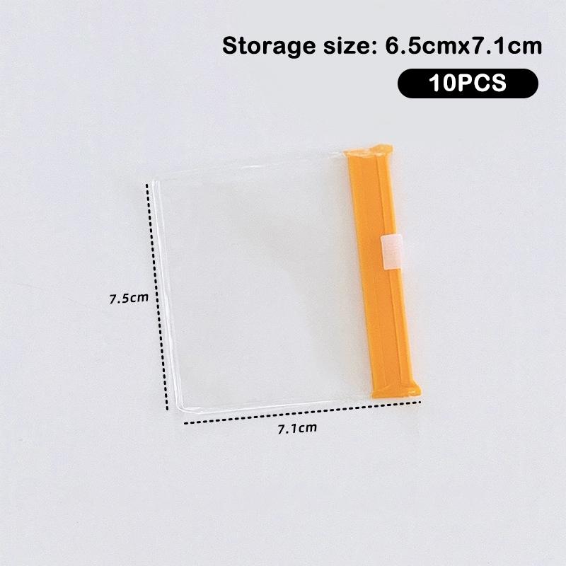 10Pcs Reusable Zipper Pill Bags Medicine Storage Bags Translucent Self-Sealing Travel Bags Medicine Dispensing Storage Bags