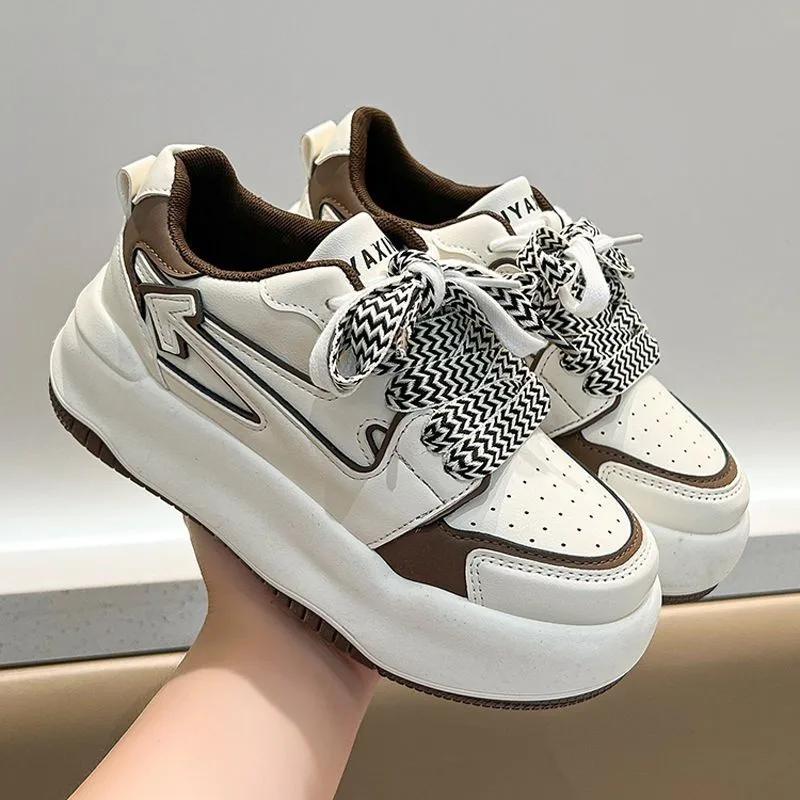 Scarpe Piatte Versatili Autunnali 2024 Scarpe Casual Leggere Donna Tenis Suola Spessa Scarpe da Ginnastica Antiscivolo Mujer