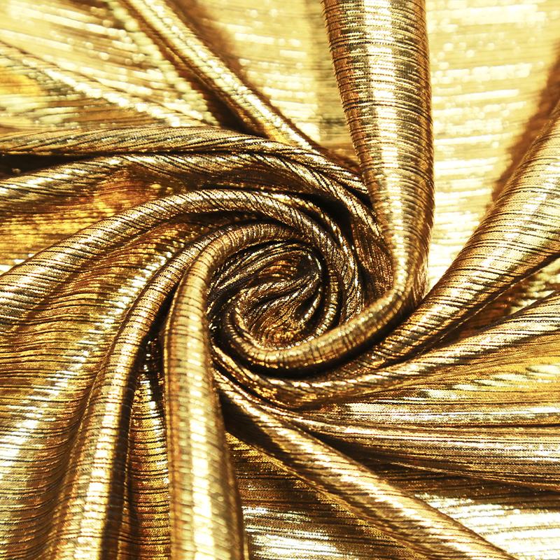 Sparkling Elastic Fabric for Dance Wear Costumes Dress Gilded Soft Stretch Fabric Background Decoration Clothing DIY Material