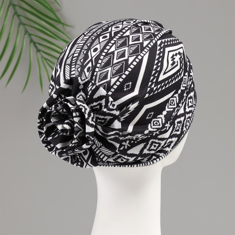 

Adult Hat Women s Autumn and Winter Versatile Pullover Hat Multicolor Indian Hat Baotou Hat Women One size рожевий