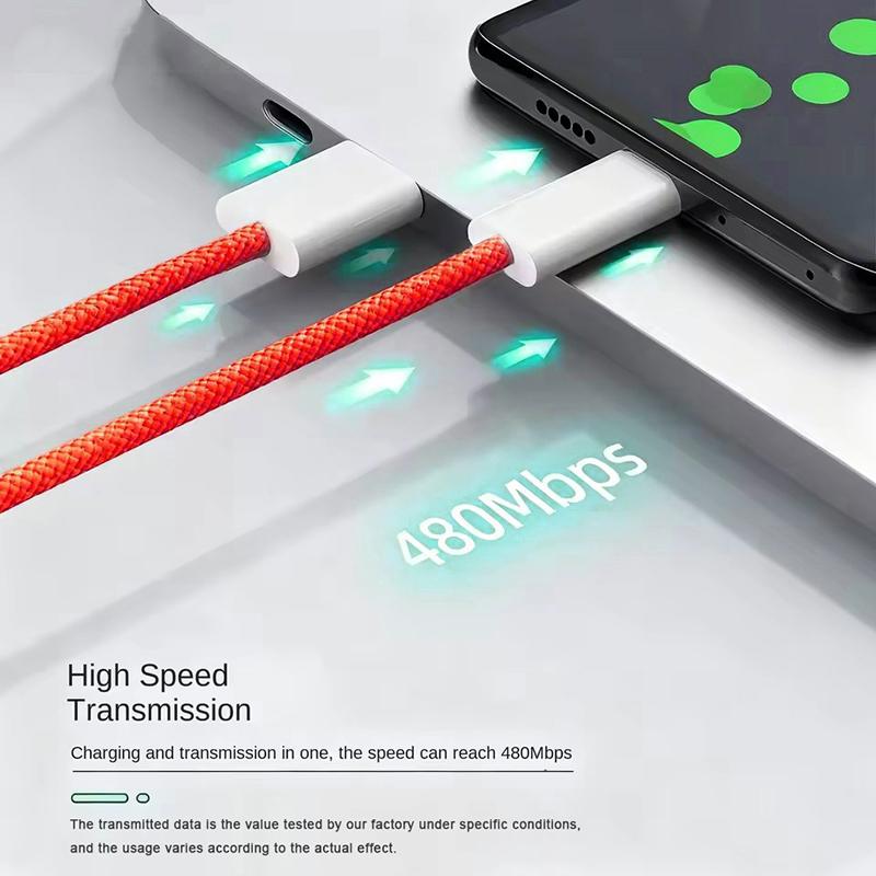 5Pcs 10Pcs USB C to Type C Color Cable Fast Charging For Apple Phone15 16 Huawei Xiaomi Samsung Type C Weaving Cable Accessories