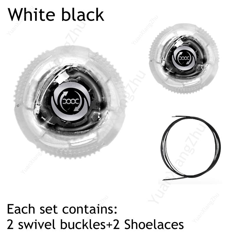 New Automatic Laces Sneakers Swivel Buckle Shoelaces Without Ties Adults Kids Lazy No Tie Shoe Laces Shoe Accessories 1Pair