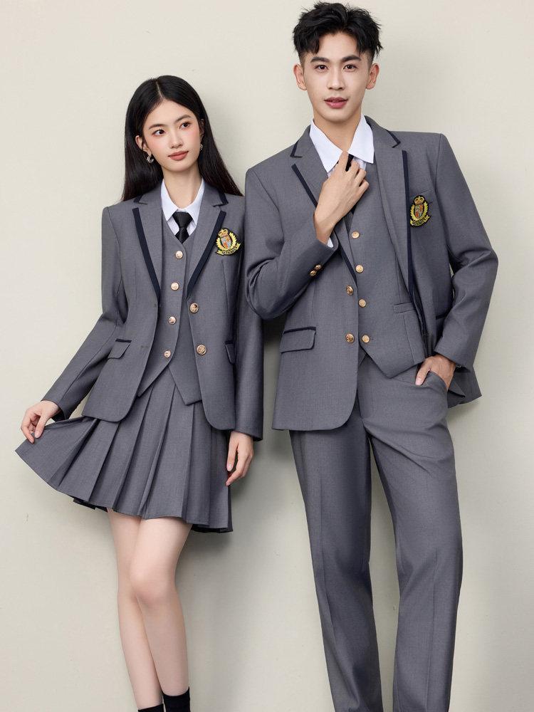 2026 Spring/Autumn College-Style Professional Suit Set for Men & Women - Student JK Uniform & Workwear