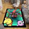 Anime Smiling Friends Rug Floor Mat for Living Room or Bedroom Soft and Comfortable Carpet a Gift for Birthday and Holiday.