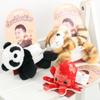 Stuffed Dolls Standing Shoulder Animals Panda Raccoon Magnetic Stuffed Toy  Kids Toy