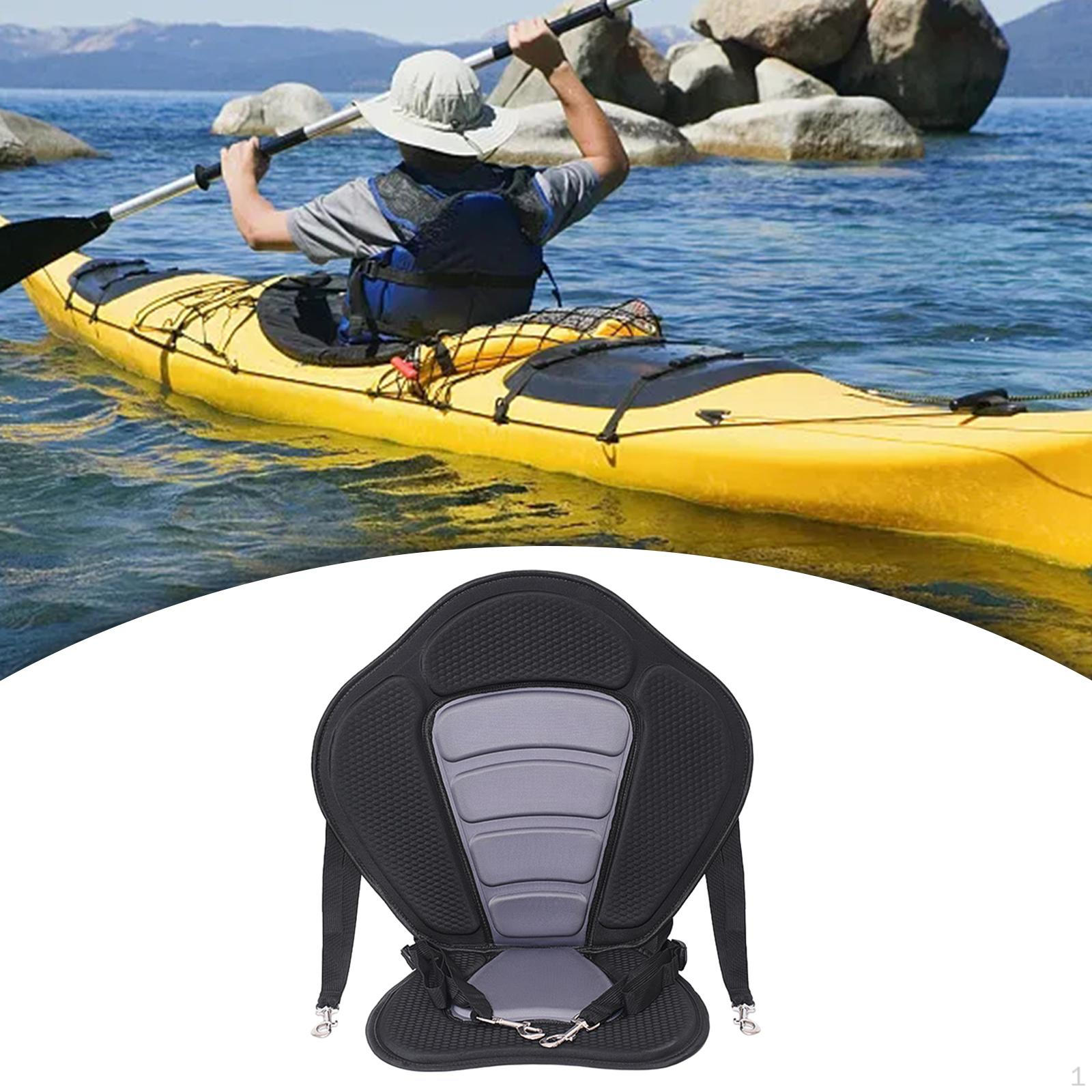 

Мягкое сиденье для каяка, регулируемая подушка для каноэ, мягкая универсальная высокая спинка для рыбалки Grey