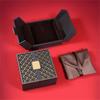 Elegant Black Jewelry Boxes Fancy Cardboard Designs Portable Accessory for Necklace Ring Earring Display and Storage