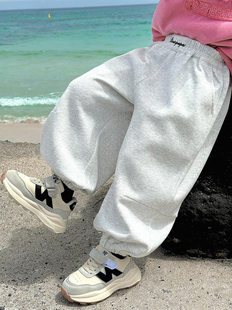 Pantaloni della tuta grigi da ragazzo Fairy Tale - Stile primavera/autunno 2025 per bambini