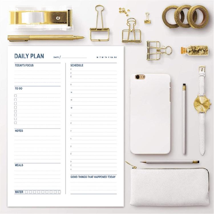 Professional Meal Workout Planner Notepads 60 Sheets Daily Planner Fitness Workout Journal Reading Tracking Notebook