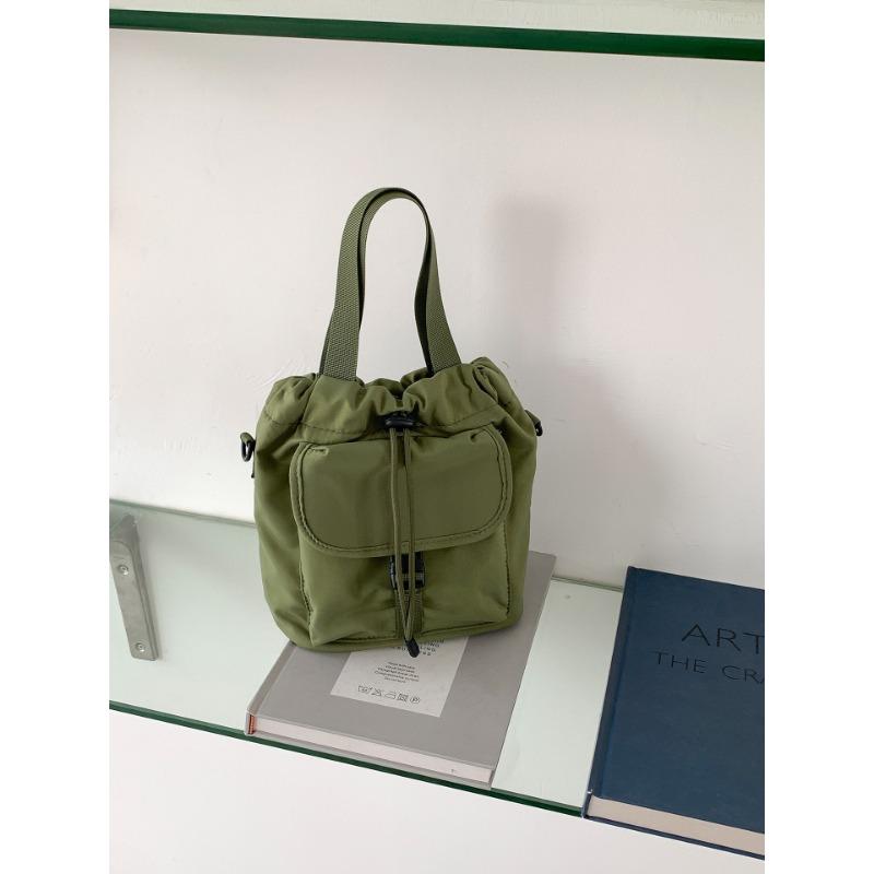 Nylon Cloth Small Tote Bag Women's Trend New Handbag Versatile Casual Drawstring Shoulder Messenger Bag
