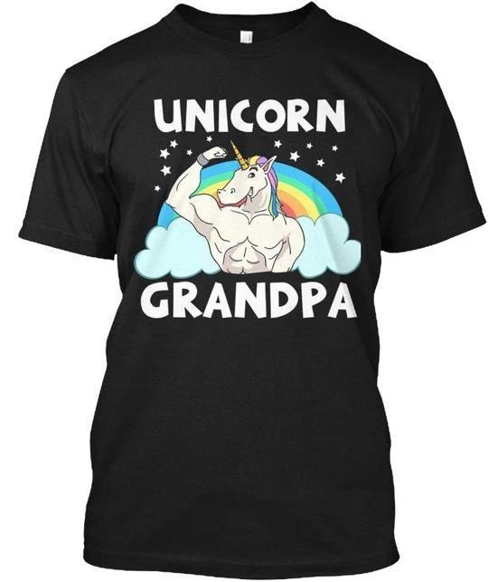 

Mens Unicorn Grandpa Funny T shirt Made in the USA Size S to 5XL S