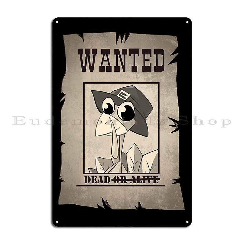 

Wanted Denver The Last Dinosaur Poster Funny Buffy The Mayor Demon Snake Wanted Metal Plaque Character Home Cave Tin Sign Poster 20x30cm（7.8x11.8inch）
