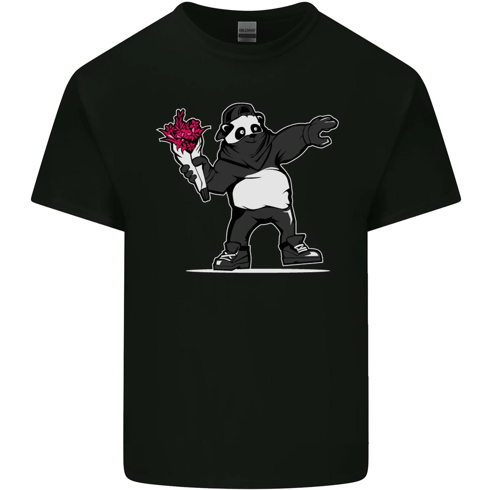 Pandalism Banksy Style Street Art Graffiti Kids T-Shirt Childrens 3XL