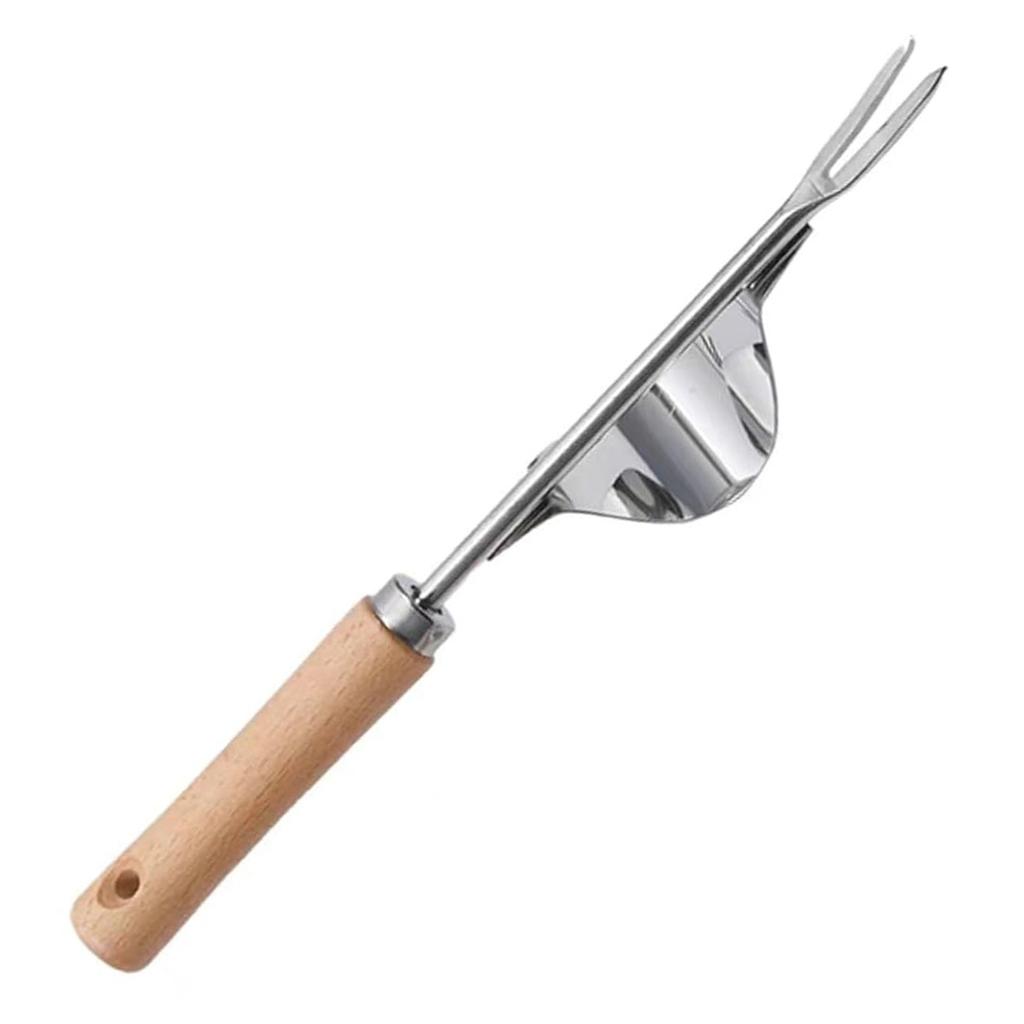 Manual Weed Remover With V-Shaped Fork Long Handle Garden Lawn Weeder Outdoor Yard Grass Root Puller Tools For Soils Loosening