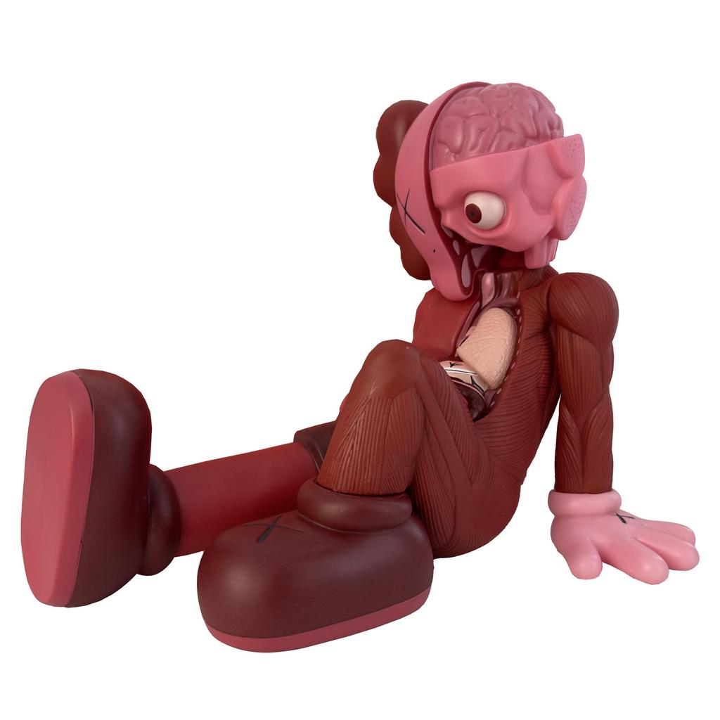 Kaws Semi-Dissected Bear Figure Ornament - Trendy Decorative Toy for Living Room Collection Gift
