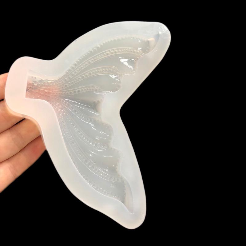Mermaid Tail Shape DIY Fondant Cake Mold Clay Soft Ceramic Crystal Drop Glue Jewelry Glue Mold
