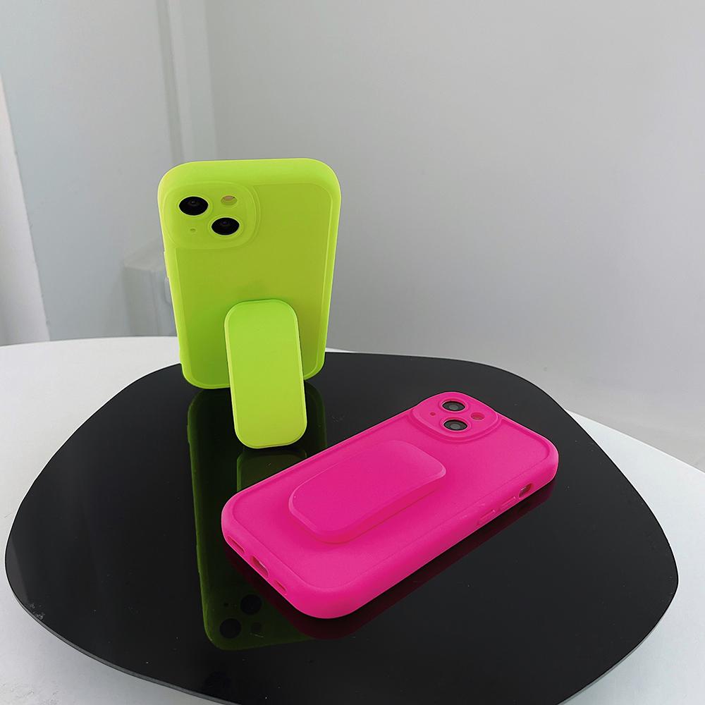 Suport de culoare fluorescentă neon, husă pentru telefon, pentru Iphone 13 12 11 Pro Xr X Xs Max, lux, drăguță, moale, husă din spate