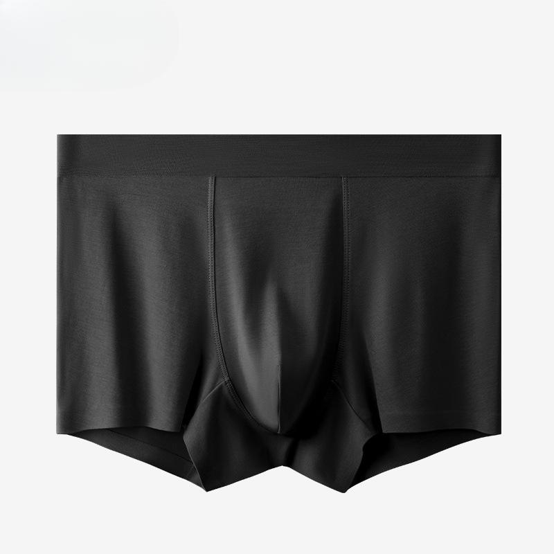 Pánské boxerky z čisté bavlny, antibakteriální, s vnitřním rozkrokem, prodyšné, pro chlapce, jednobarevné, pro mladé muže, do poloviny pasu