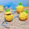 Silicone Pineapple Stitch Keyring With Press Design For Kids Decoration Bag