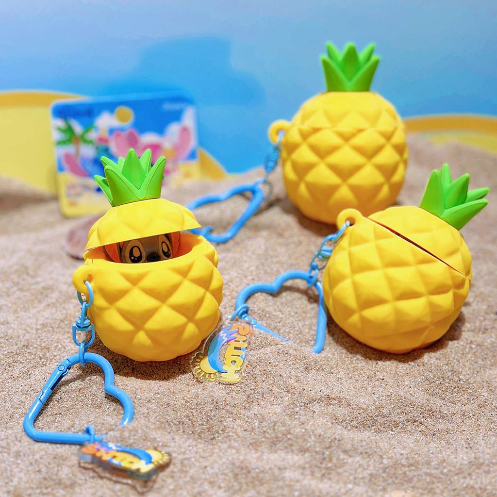 Pineapple Stitch Silicone Keyring With Press Design For Kids Bag Decoration