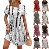 Dresses For Women Short Sleeve O Neck Casual Dresses Waist Maternity Dress With Pockets