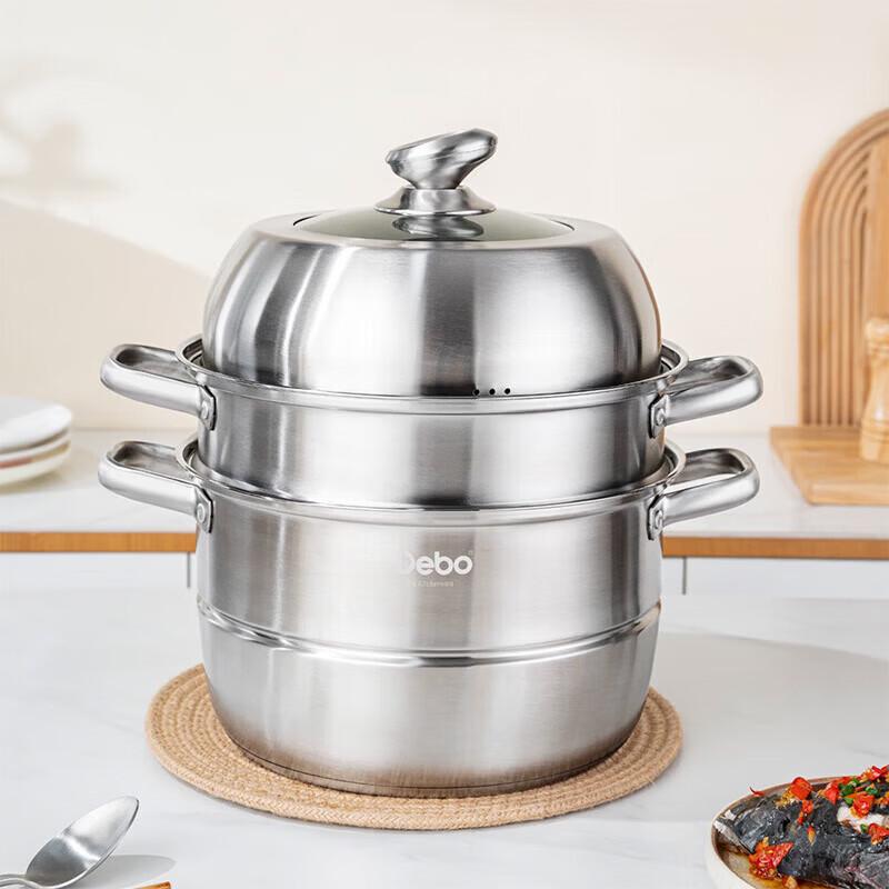 DeBao Tracy 316 Stainless Steel 3-Layer Steamer Pot