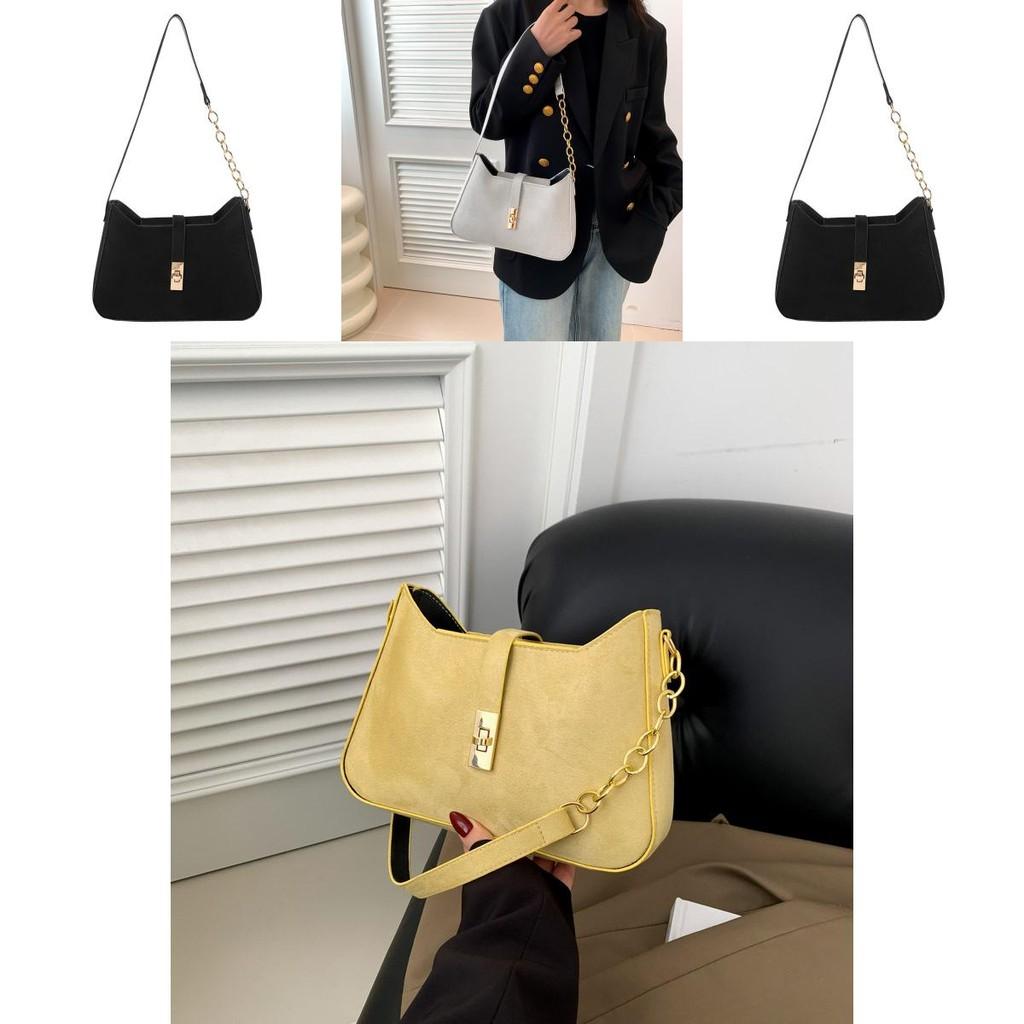 Contemporary Women's Small Square Shoulder Bag Featuring Distinctive Material And Chain