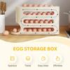 Large-Capacity 4 Tiers Egg Holder Auto Rolling Fridge Egg Organizer Dispenser for Refrigerator Cabinet Kitchen Egg Storage Tray