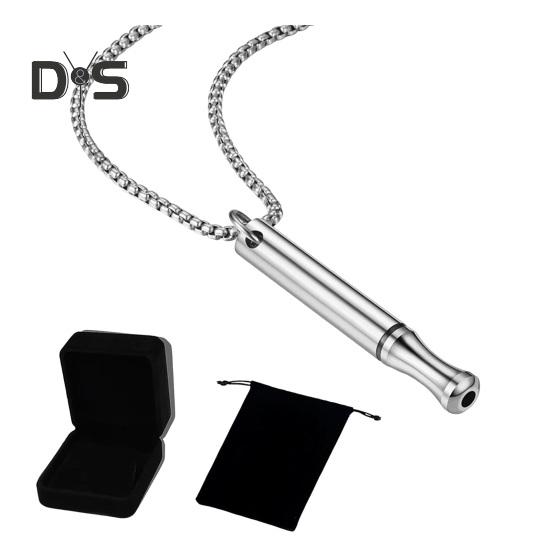 

Ожерелье из нержавеющей стали с подвеской для дыхания, осознанного расслабления, здоровья, улучшенного дыхания, снятия стресса 1pc серебряный