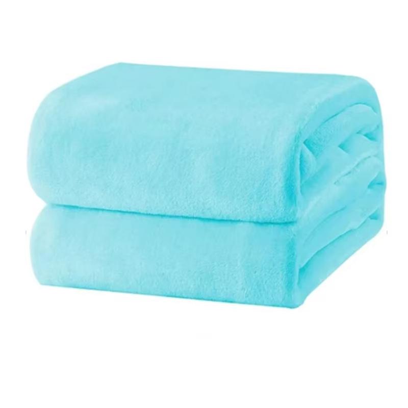 Solid Color Baby Blanket Flannel Boys Girls Nap Small Blanket Spring Summer Autumn Winter Children's Blanket Water Uptake100x150