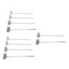 10pcs Plant Labels 304 Stainless Steel Water Proof Reusable Plant Nursery Tags with Pen for Vegetables Flower