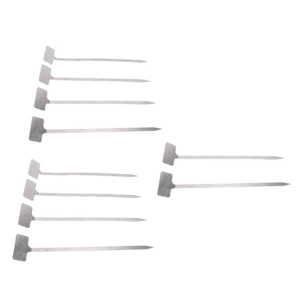 10pcs Plant Labels 304 Stainless Steel Water Proof Reusable Plant Nursery Tags with Pen for Vegetables Flower