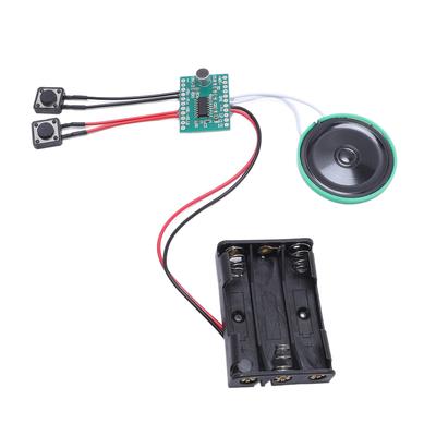 Recordable Sound Module, Music Sound Voice Recording Module Device Chip, 4 Minutes Recording Time,   Playback, for Holiday Crtive Greeting Card